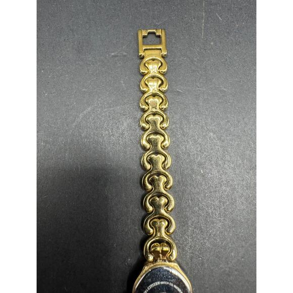 Citizen Eco-Drive B023-K003768 Gold Tone Women's Analog 17mm Wrist Watch - Picture 9 of 13